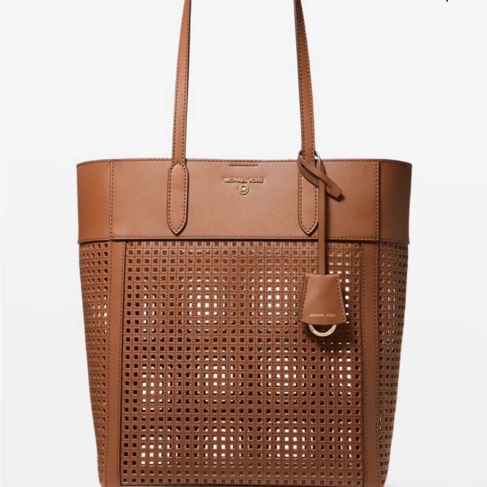 Michael Kors Tan Perforated Tote
